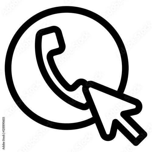Click To Call Icon For Design Element