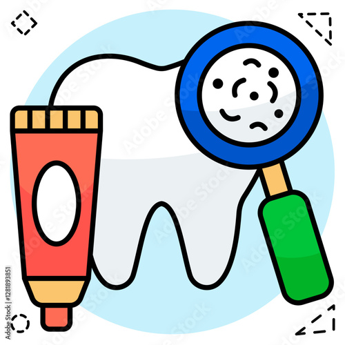 Perfect design icon of search germs