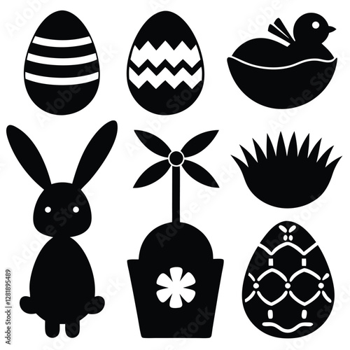 "Spring Awakening: A Vibrant Easter Icon Collection Celebrating Renewal and Joy"