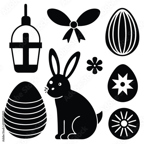 "Spring Awakening: A Vibrant Easter Icon Collection Celebrating Renewal and Joy"