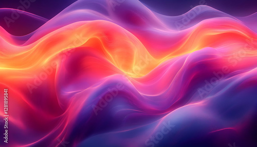 Wallpaper Mural Abstract vibrant flowing colors. Dynamic liquid motion.  Possible use Background Torontodigital.ca