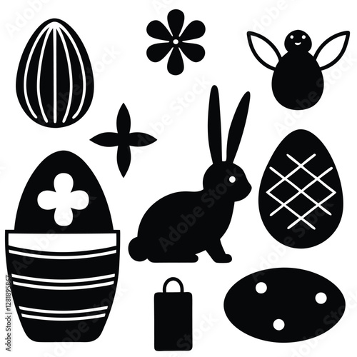 "Spring Awakening: A Vibrant Easter Icon Collection Celebrating Renewal and Joy"