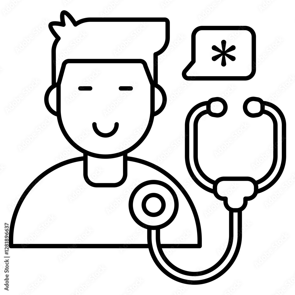 Trendy design icon of medical checkup Trendy design icon of medical checkup