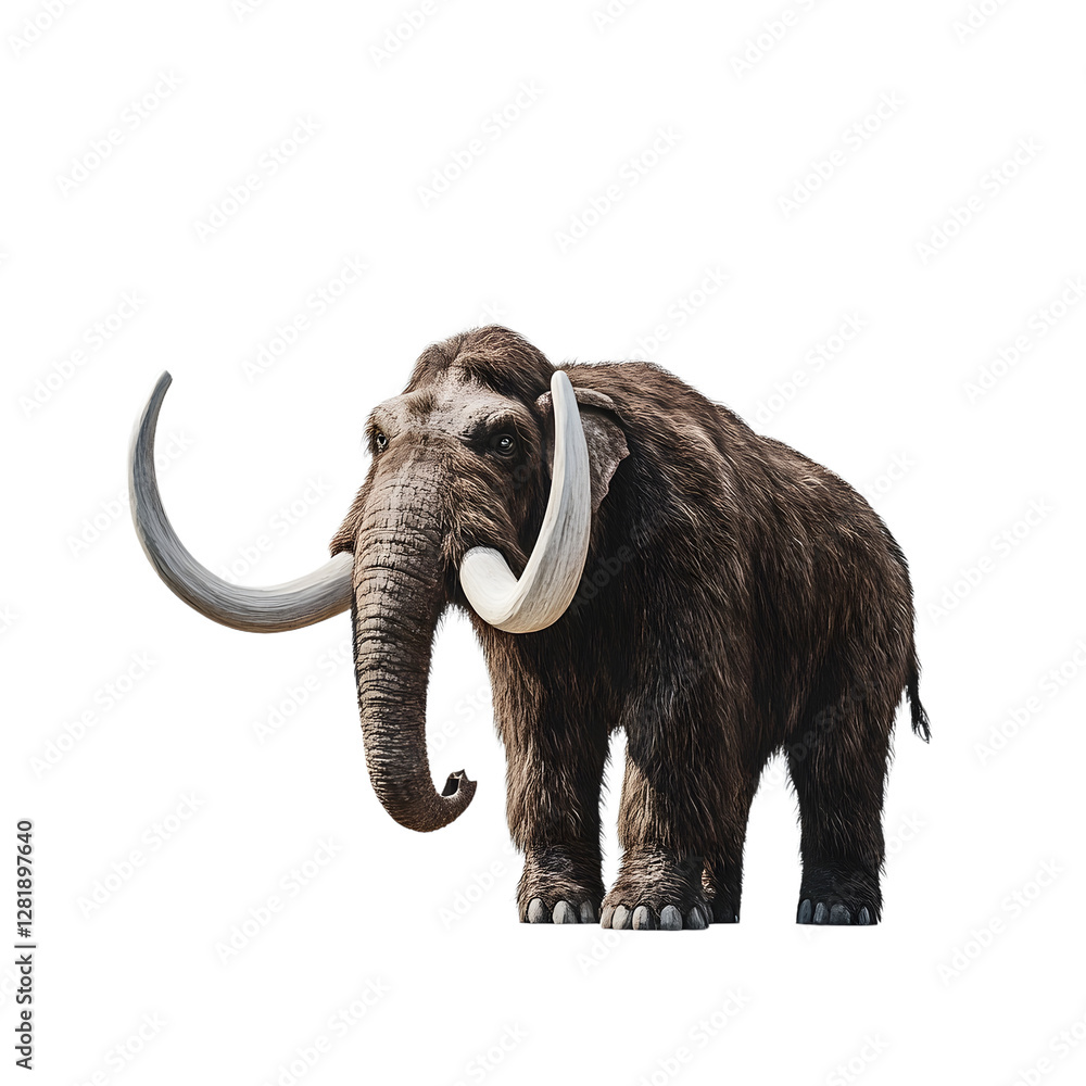 Obraz premium mammoth isolated on white background