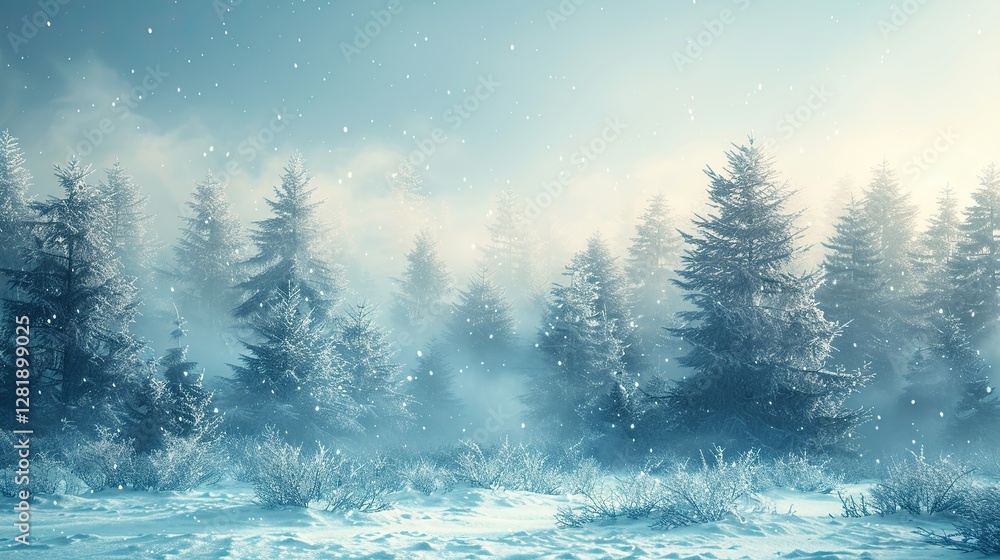 Fototapeta premium Blizzard Natural Background
