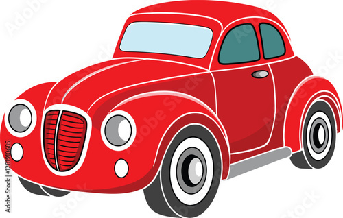 Classics Black intage car white background