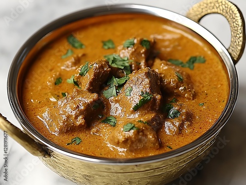Spicy lamb curry, restaurant dish