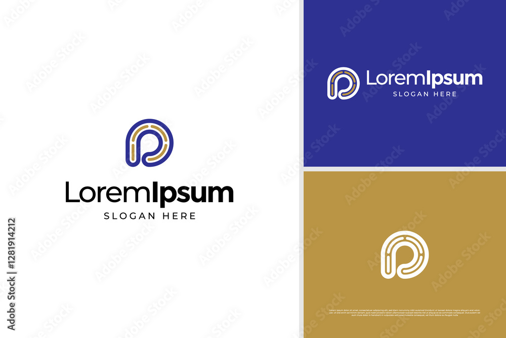 Minimalist letter P O or O P monogram logo vector design. Luxury of Initial P or O unity logo design template Minimalist letter P O or O P monogram logo vector design. Luxury of Initial P or O unity logo design template