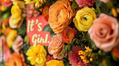 Close-up of vibrant flowers with 