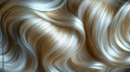 Blonde hair texture, wavy highlights close up, luxurious, salon, beauty photo