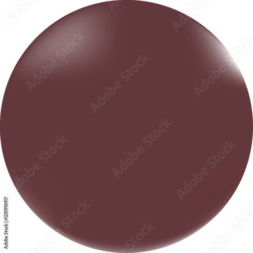 Glossy 3D burgundy layer with barely noticeable reflections, which gives it a smooth and reflective look