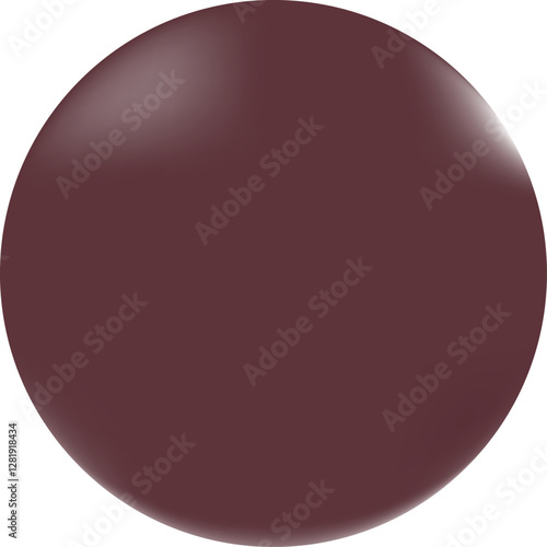 Glossy 3D burgundy layer with barely noticeable reflections, which gives it a smooth and reflective look