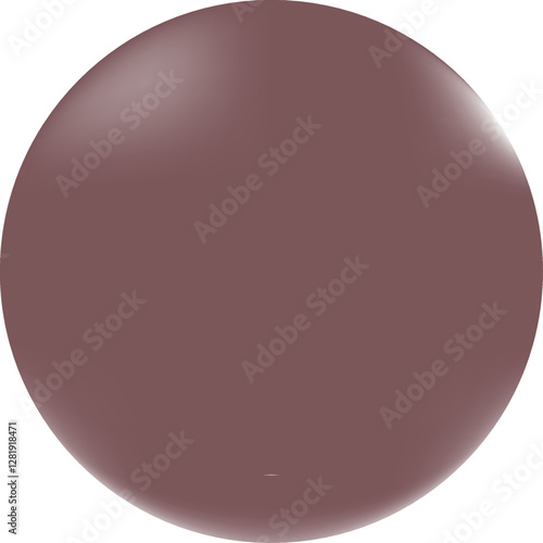 Glossy 3D beige layer with barely noticeable reflections, which gives it a smooth and reflective look