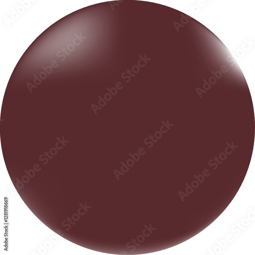 Glossy 3D burgundy layer with barely noticeable reflections, which gives it a smooth and reflective look