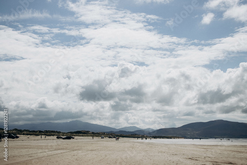 Mountain landscape with clouds