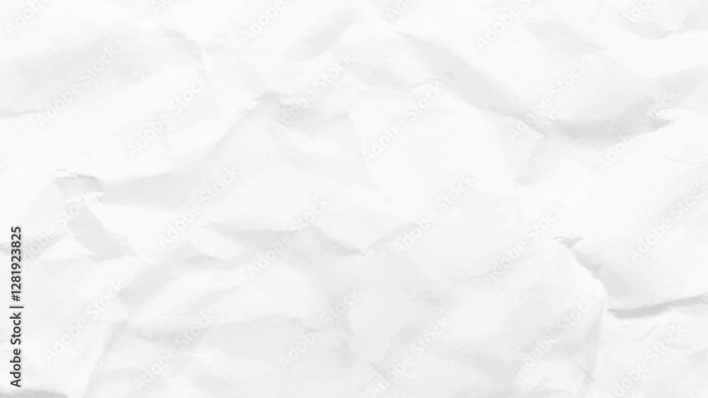 Naklejka premium crumpled white paper texture background. Paper texture Crumpled White. Top view.