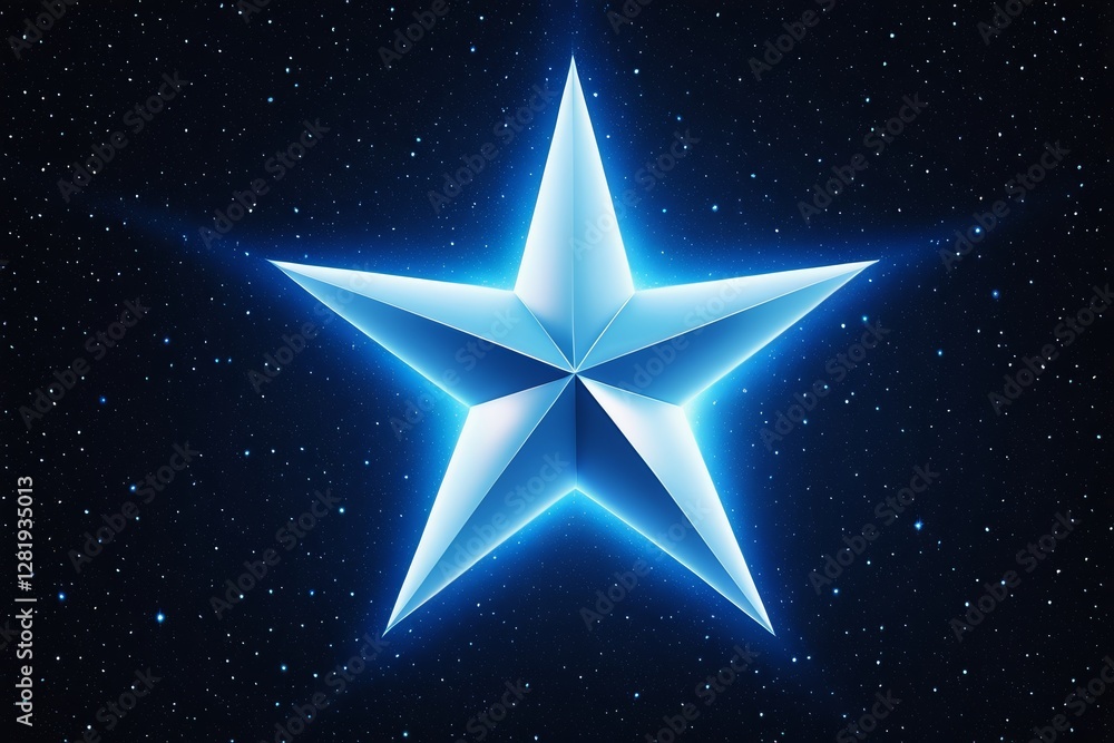 there is a blue star with a star shaped design on it there is a blue star with a star shaped design on it