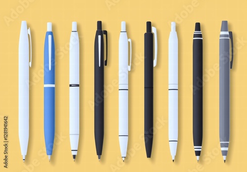set of pens