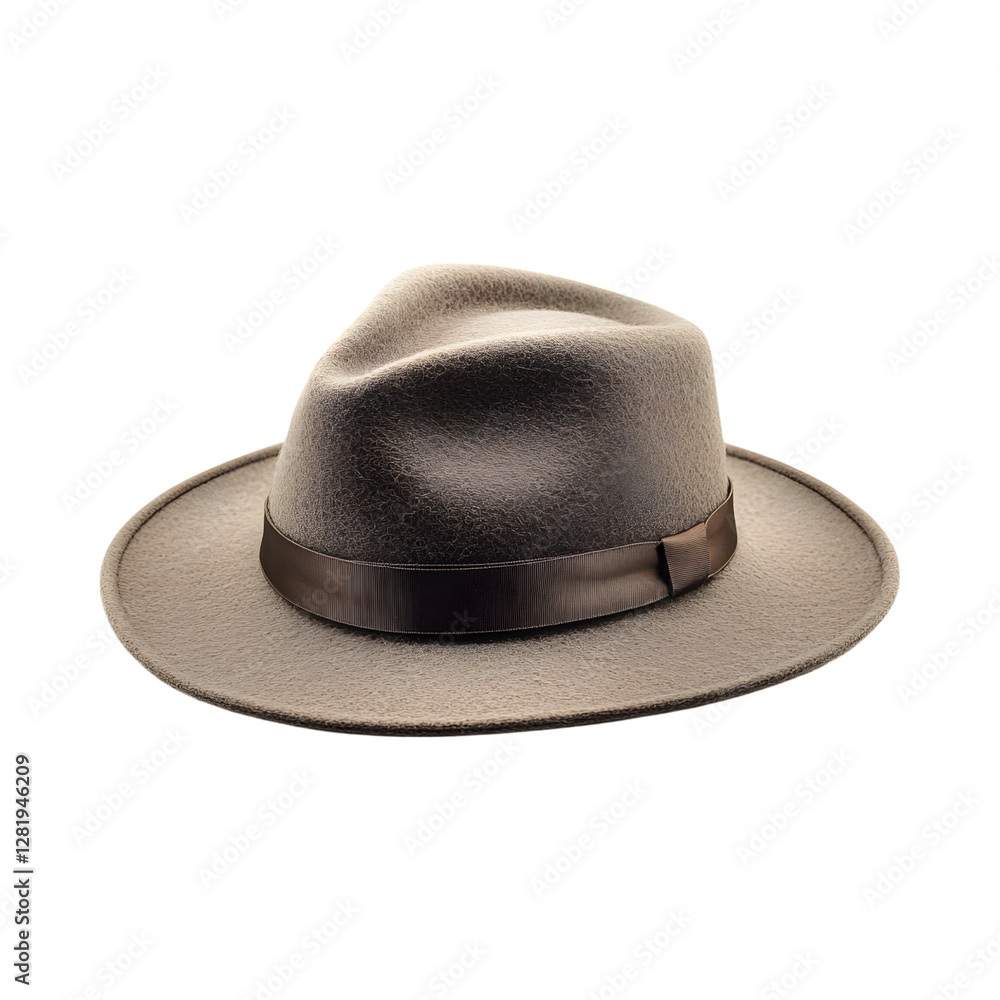 Wool Hat in Soft Beige with Wide Brim Isolated on Transparent Background Wool Hat in Soft Beige with Wide Brim Isolated on Transparent Background
