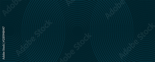 Vector modern abstract background with dark blue line circles. Perfect for posters, flyers, websites, covers, banners, advertisements, etc.
