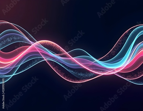 This abstract design features trippy, liquid-flowing lines in vibrant holographic rainbow colors, offering a fluid and mesmerizing effect perfect for creative and futuristic projects.