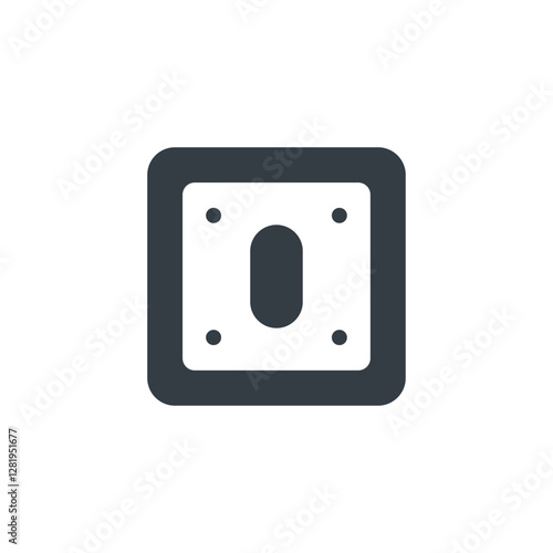 Light Switch icon symbol vector illustration isolated on white background