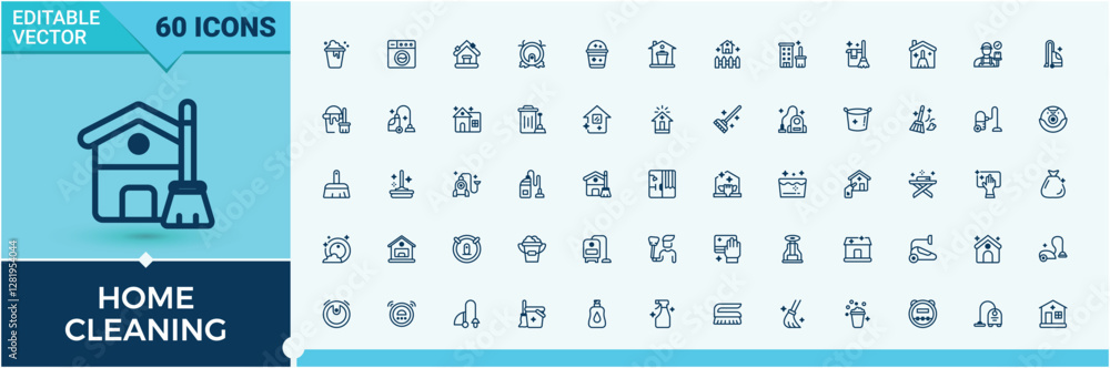 Home Cleaning vector line icon set. Contains linear outline icons like spray, sanitary, washing machine, virus, clean, laundry, wash and more. Sign and Symbol. Vector line and solid icons. Home Cleaning vector line icon set. Contains linear outline icons like spray, sanitary, washing machine, virus, clean, laundry, wash and more. Sign and Symbol. Vector line and solid icons.