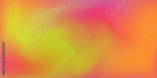 Abstract blurred yellow, red, orange gradient background bright colors. For soft banner template. Vector illustration. Idea for your business.