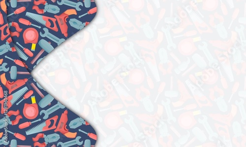 carpentry background. presentation and powerpoint design concept with typography space area. carpentry, woodworking, and tools themes