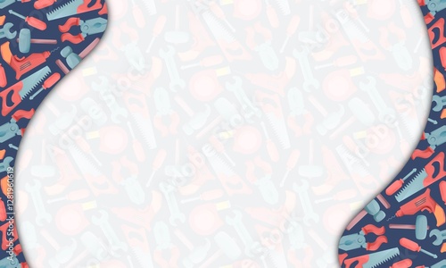 carpentry background. presentation and powerpoint design concept with typography space area. carpentry, woodworking, and tools themes