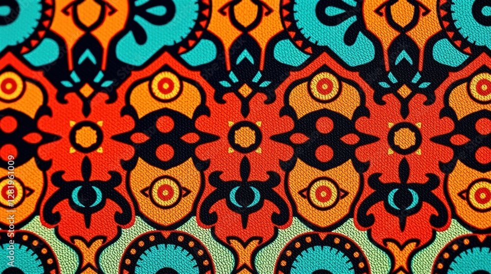 Fototapeta premium Colorful antique pattern