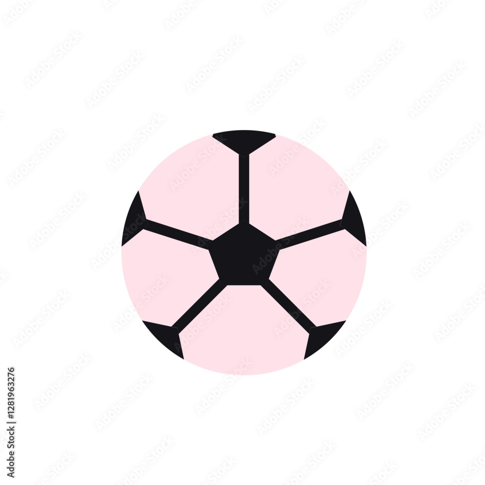 Naklejka premium Soccer Ball Flat Icon
