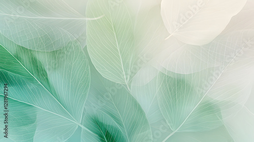 Delicate leaf patterns nature abstract soft focus close-up tranquility and growth