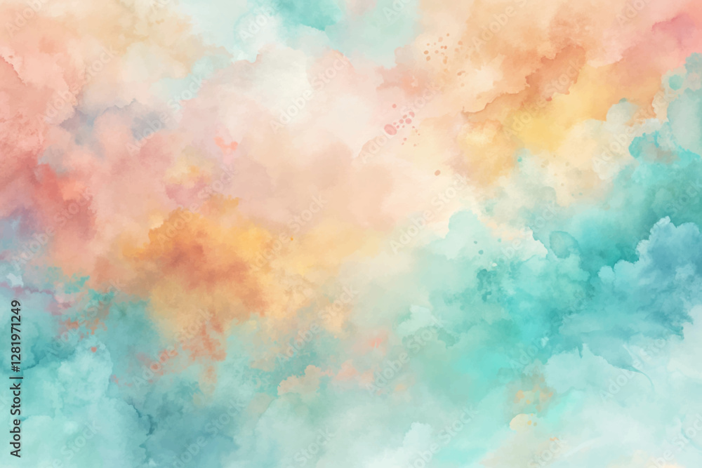 A colorful painting of a sky with clouds and a rainbow. The colors are bright and vibrant, creating a sense of joy and happiness. The painting is a beautiful representation of the beauty of nature A colorful painting of a sky with clouds and a rainbow. The colors are bright and vibrant, creating a sense of joy and happiness. The painting is a beautiful representation of the beauty of nature