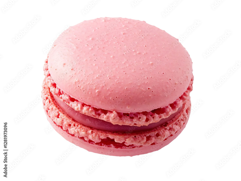 1 pink macaron isolated on transparent background 1 pink macaron isolated on transparent background