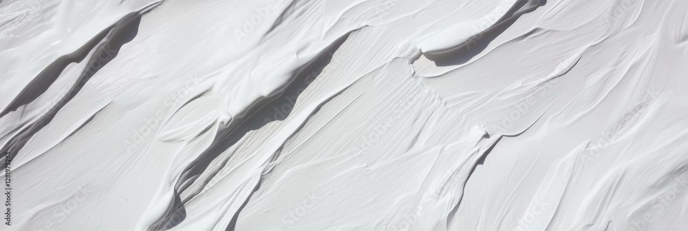 Obraz premium Abstract texture of smooth white plaster with subtle grey tones for modern design
