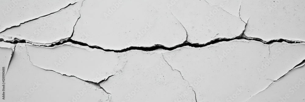 Fototapeta premium Abstract grey plaster texture with distinctive scratches and cracks for design