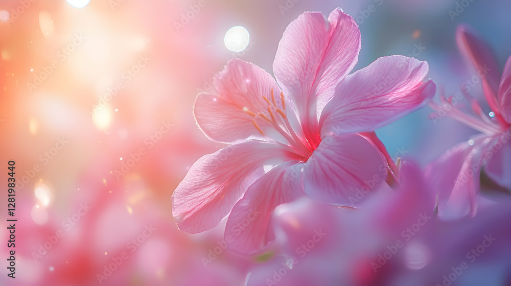 A close-up of a phlox bloom, highlighting its delicate petals and vibrant color A close-up of a phlox bloom, highlighting its delicate petals and vibrant color
