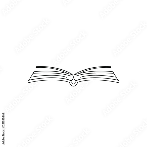 Book icons set on white background. Literature book icons collection. Textbook icon set