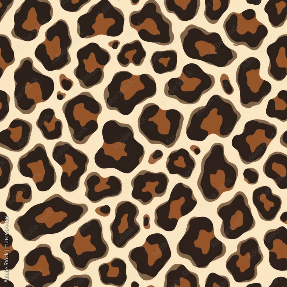 Seamless leopard pattern. Fashionable design for textile, clothes, paper, fabric print. Brown, beige spots, backdrop. Cheetah, jaguar animal skin texture, wallpaper. Wild nature feline background for Seamless leopard pattern. Fashionable design for textile, clothes, paper, fabric print. Brown, beige spots, backdrop. Cheetah, jaguar animal skin texture, wallpaper. Wild nature feline background for