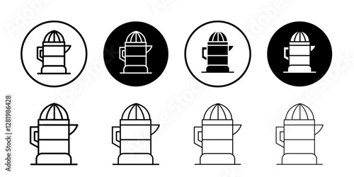 Lemon squeezer icon flat and simple set design