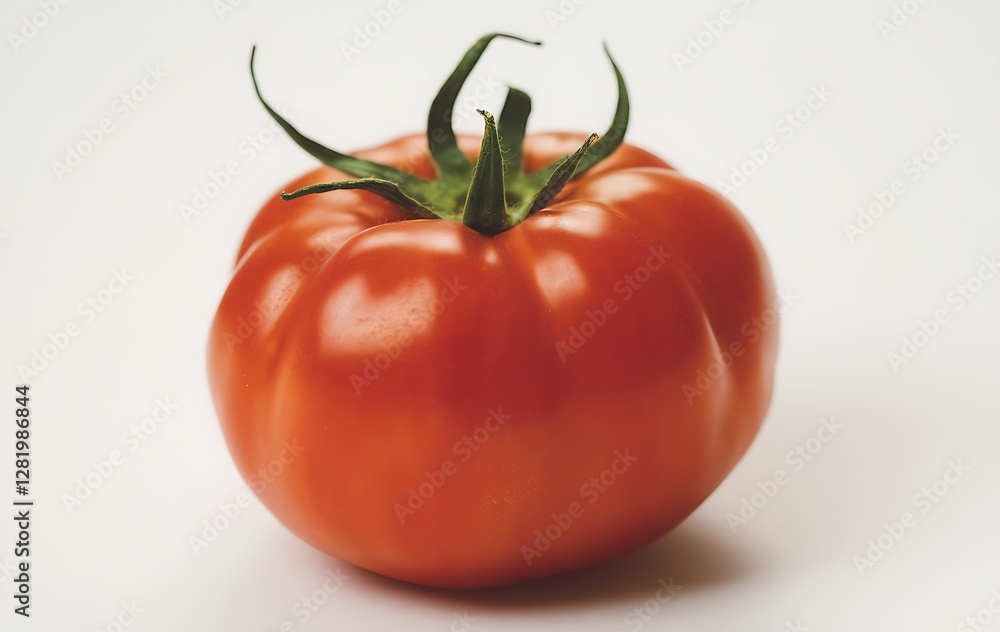Fresh Red Tomato Isolated on White – Organic Vegetable Photography Fresh Red Tomato Isolated on White – Organic Vegetable Photography