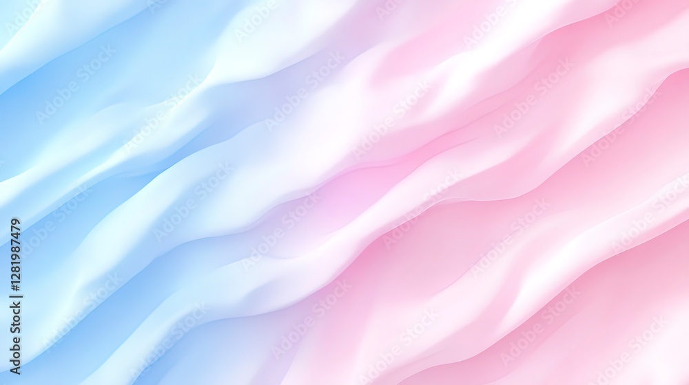 Naklejka premium Soft pastel gradient with light pink and blue hues, blending gently with blurred edges, creating a dreamy and calming aesthetic