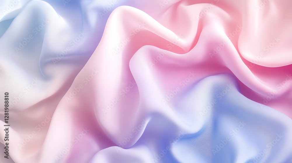 Obraz premium Soft pastel gradient with light pink, lavender, and blue hues, softly blending with blurred edges for a gentle and dreamy atmosphere