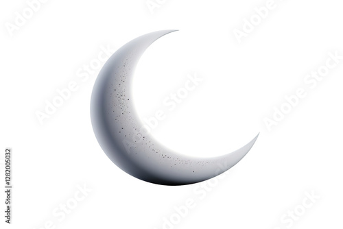 half moon isolated on transparent background