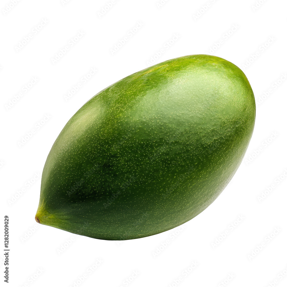 Fresh green mango isolated on a clean transparent background highlighting its smooth texture and vibrant color, green mango isolated on transparent background Fresh green mango isolated on a clean transparent background highlighting its smooth texture and vibrant color, green mango isolated on transparent background