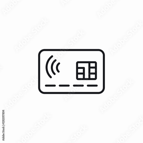 bank card icon sign vector