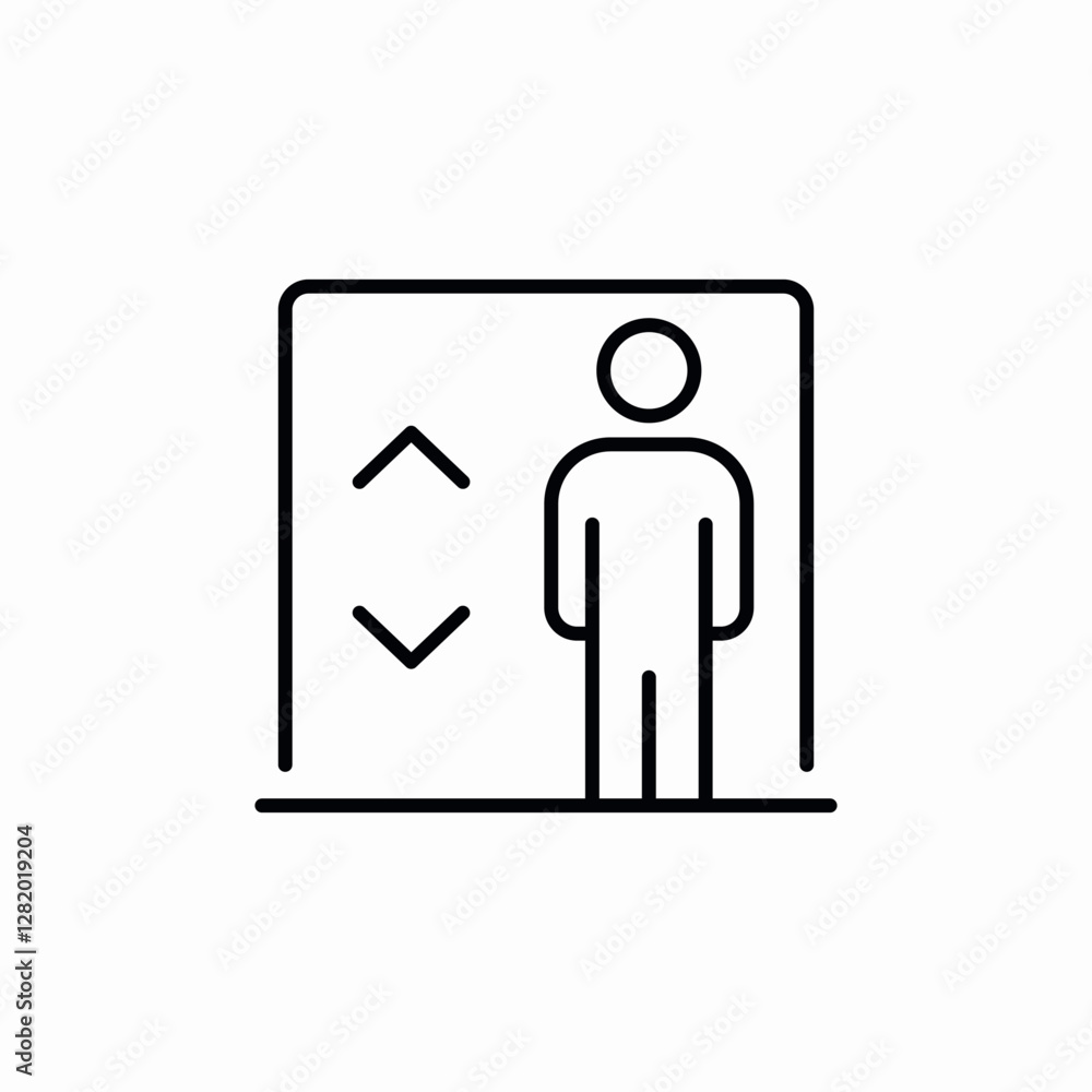 elevator facility icon sign vector elevator facility icon sign vector