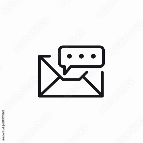 email message passcode icon sign vector