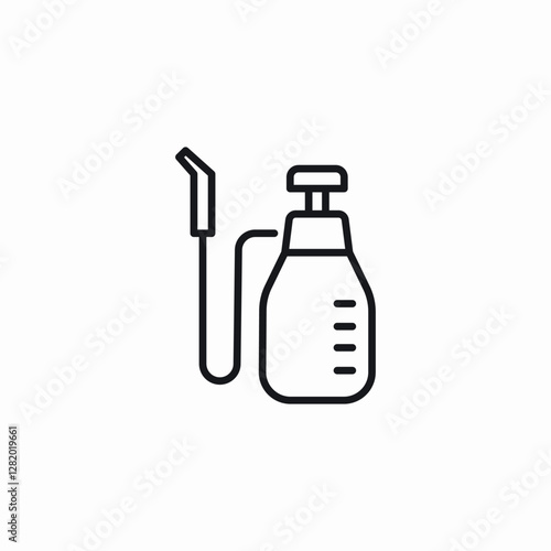 garden spray icon sign vector